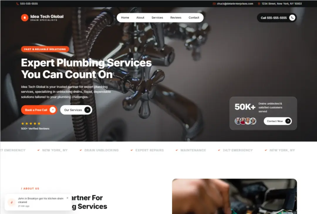 ITG DEMO 2 website preview from the Ideal Tech Global portfolio
