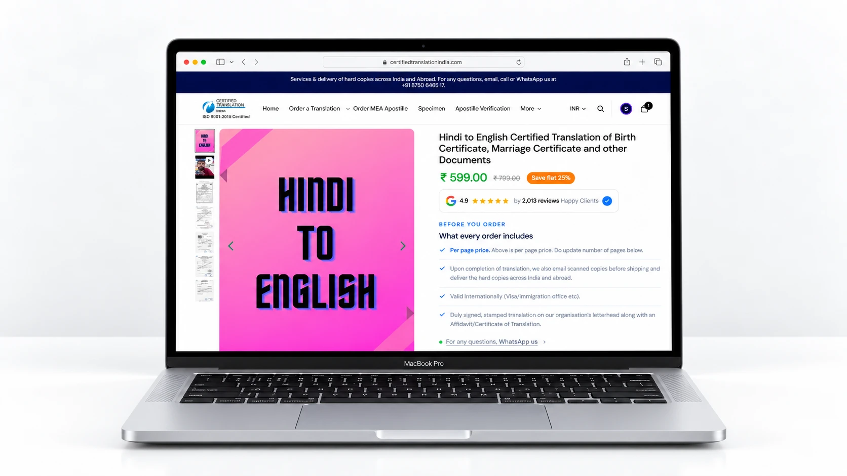 Redesigned product page visual with clearer hierarchy