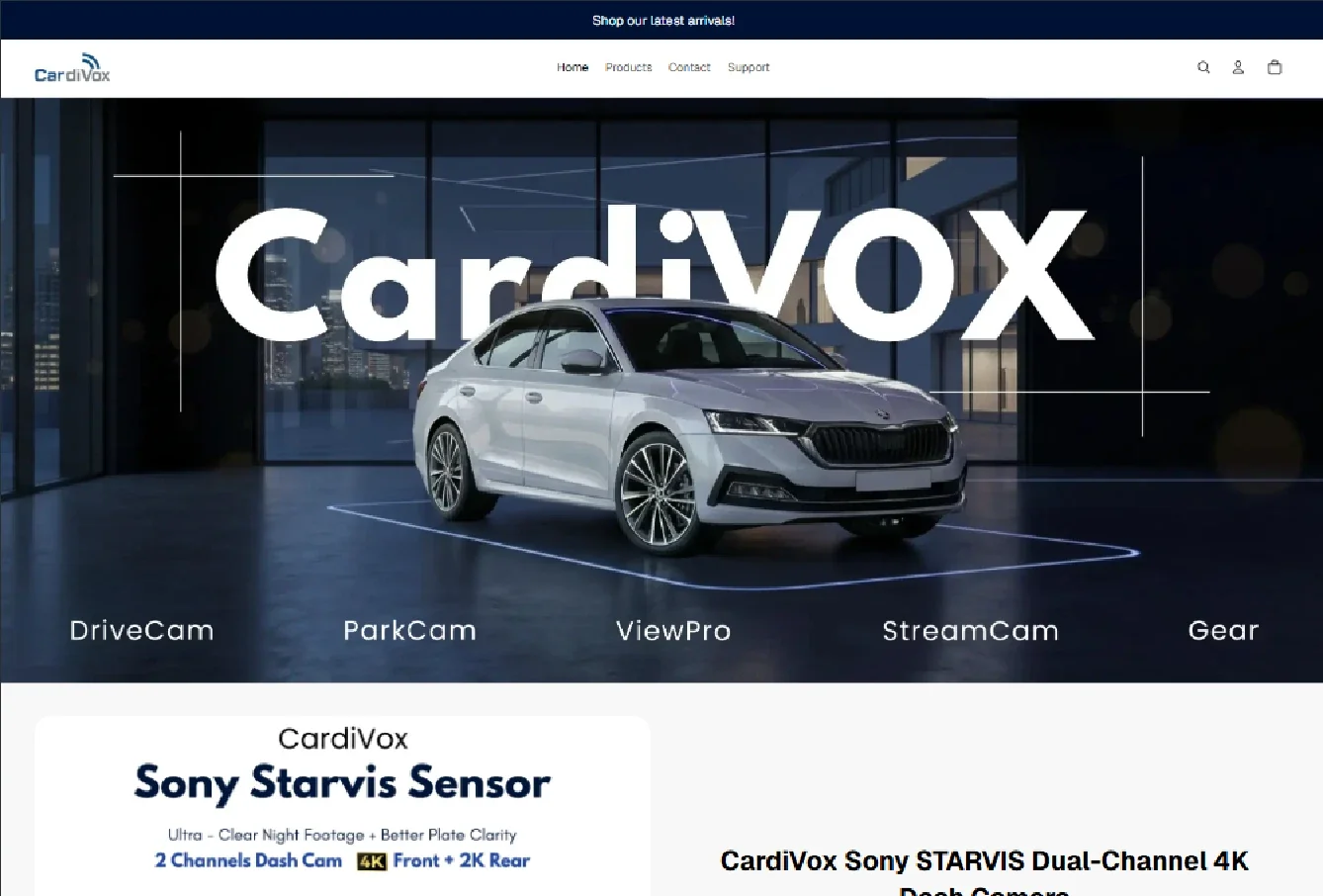 CardiVox website preview from the Ideal Tech Global portfolio
