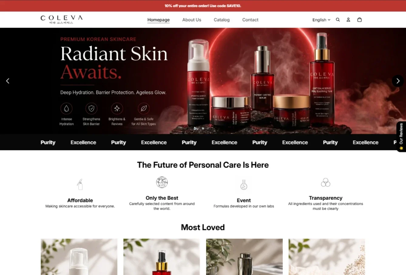 Coleva website preview from the Ideal Tech Global portfolio
